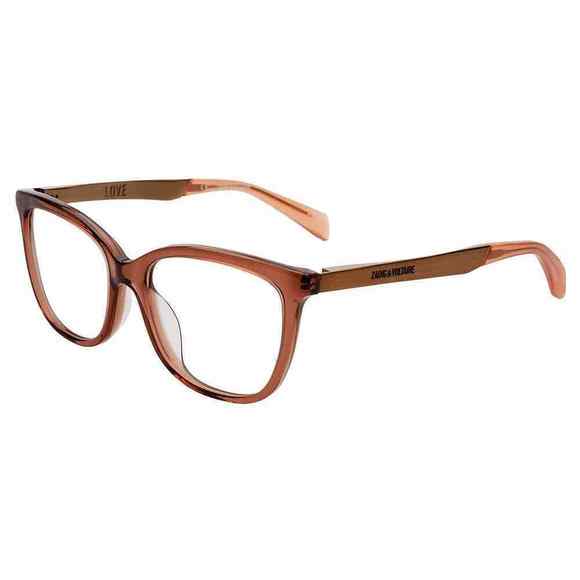 ZADIG & VOLTAIRE OPTICAL VZV085 Eyeglasses BROWN-0B36 52mm - Picture 1 of 1